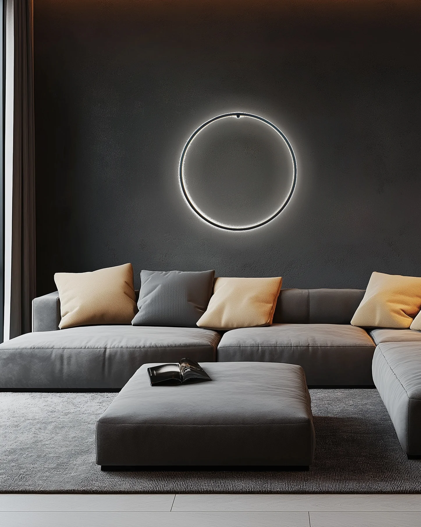 Lampada Halo - Nero - Image 7
