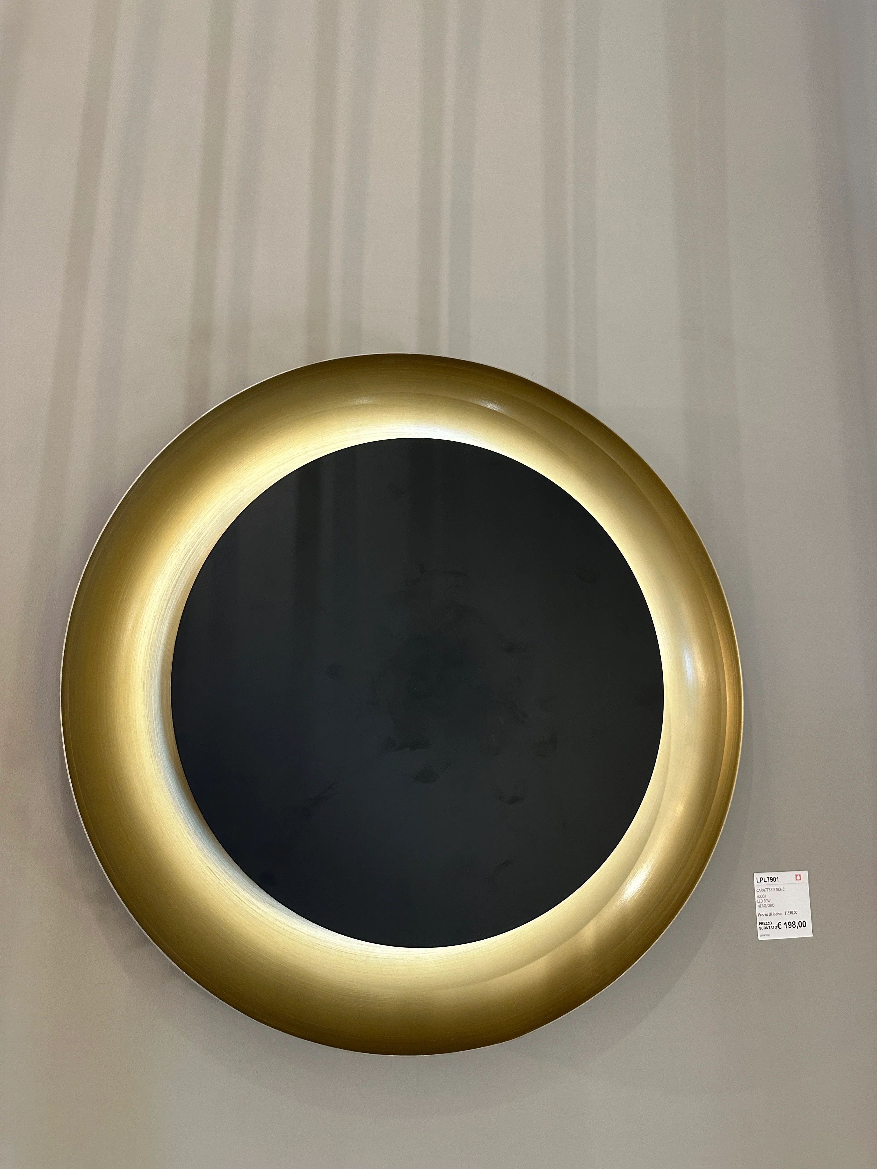 Plafoniera Aura - Oro e Nero