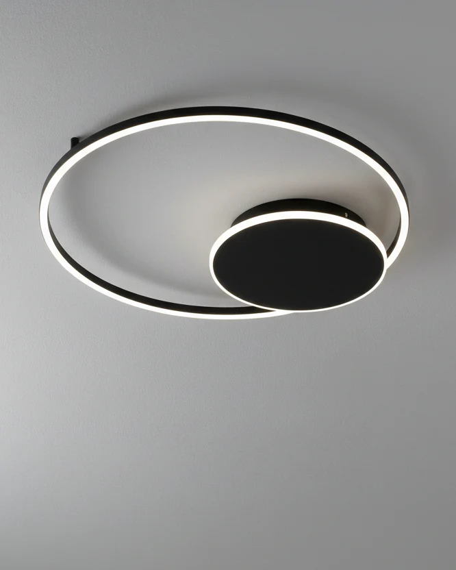 Plafoniera Eclisse - Nera